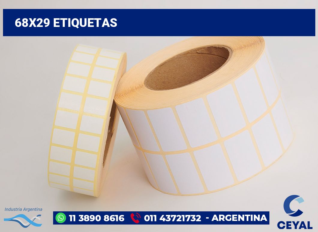 68x29 Etiquetas