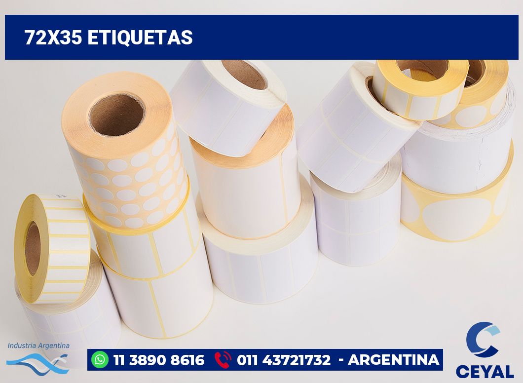 72x35 Etiquetas