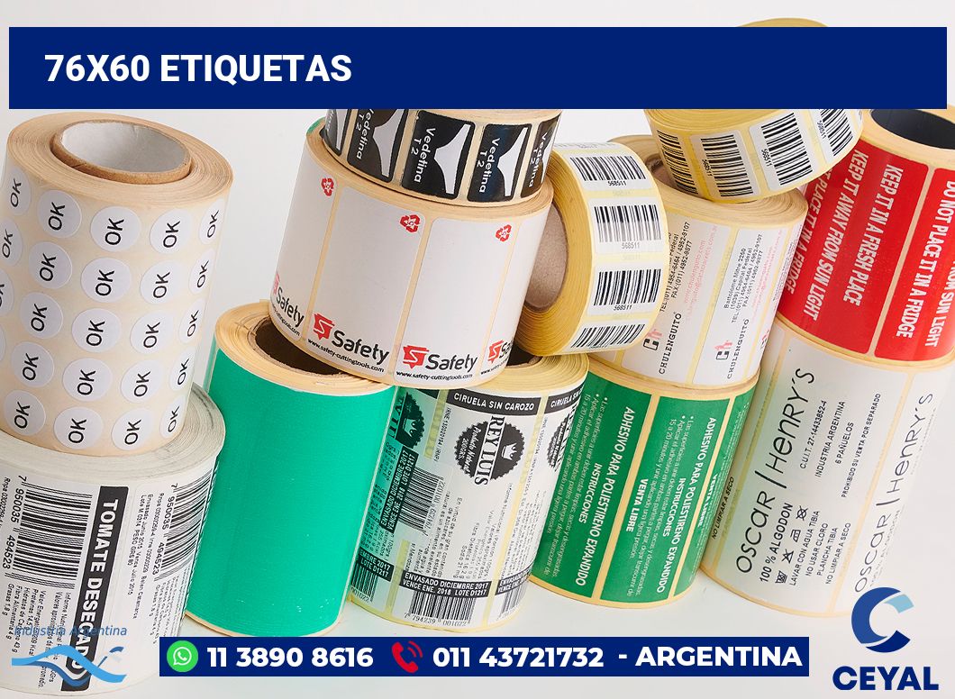 76x60 Etiquetas