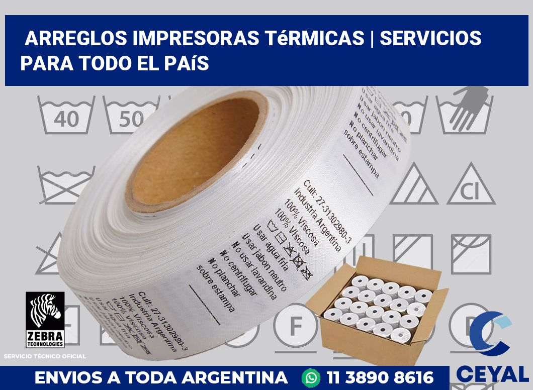 Arreglos impresoras térmicas | Servicios para todo el país