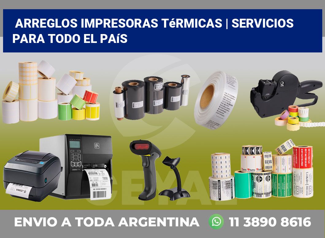 Arreglos impresoras térmicas | Servicios para todo el país