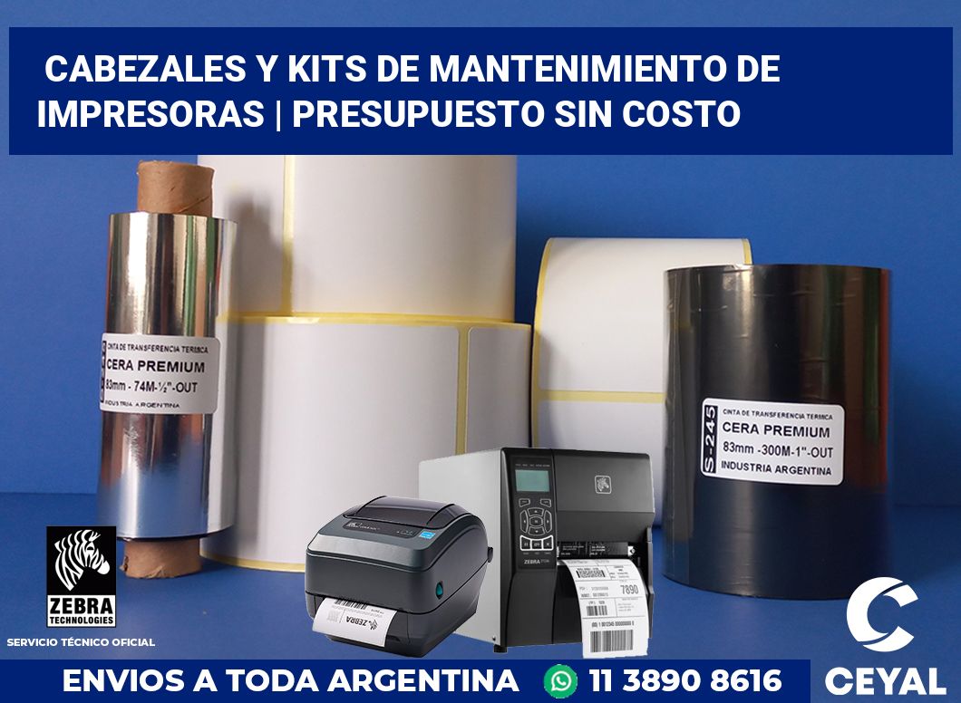 Cabezales y kits de mantenimiento de impresoras | Presupuesto sin costo