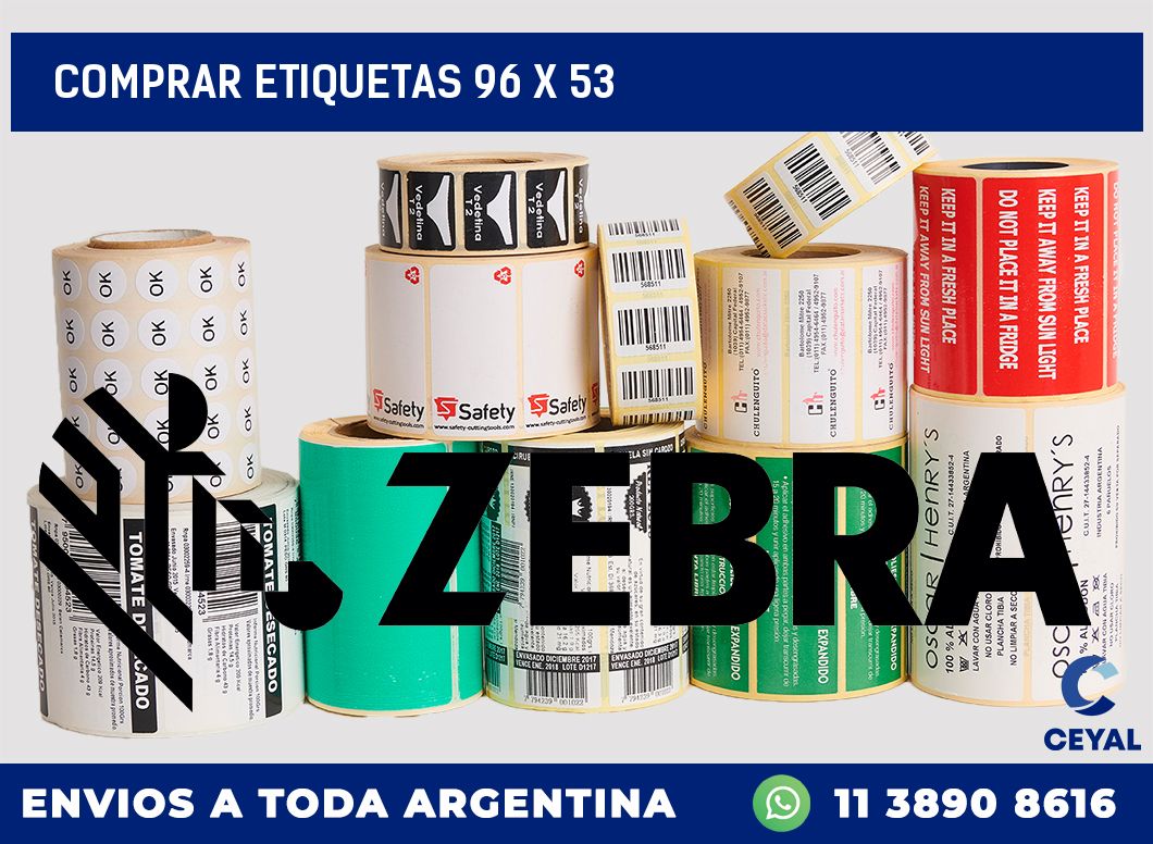 Comprar etiquetas 96 x 53