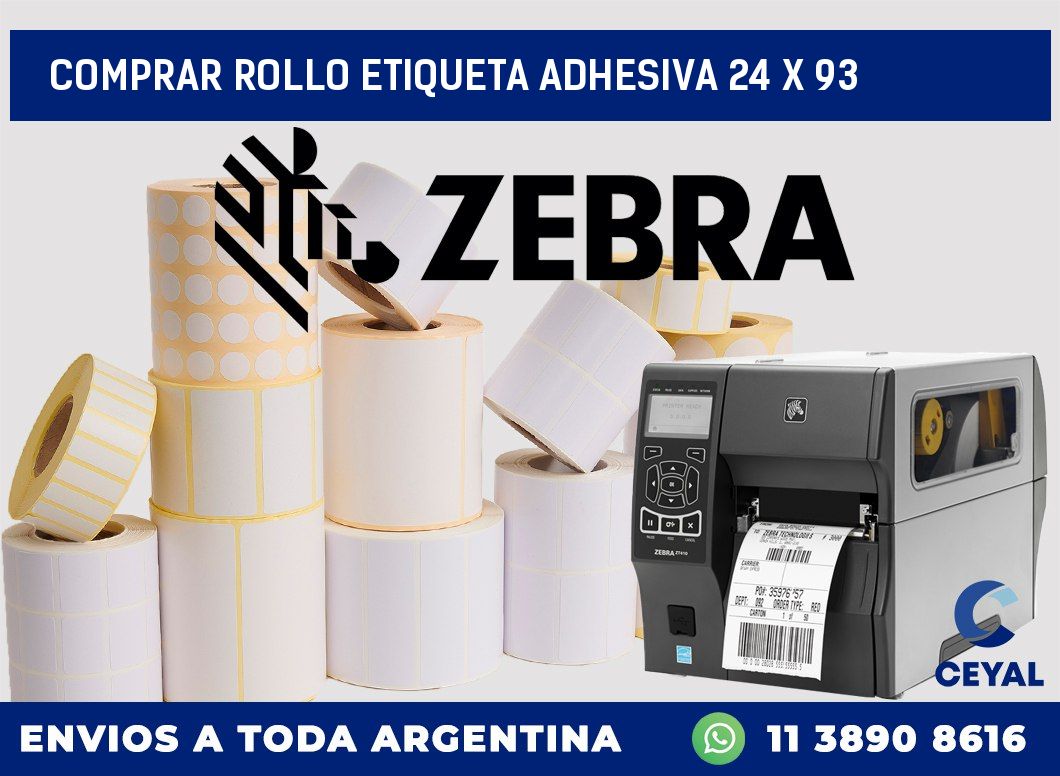 Comprar rollo etiqueta adhesiva 24 x 93