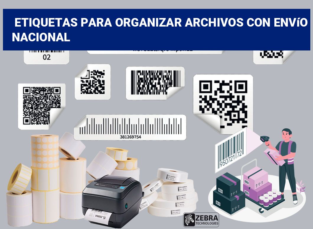 Etiquetas para Organizar Archivos con Envío Nacional
