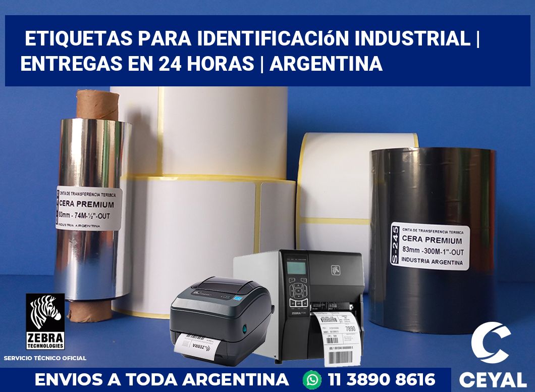 Etiquetas para identificación industrial | Entregas en 24 horas | Argentina