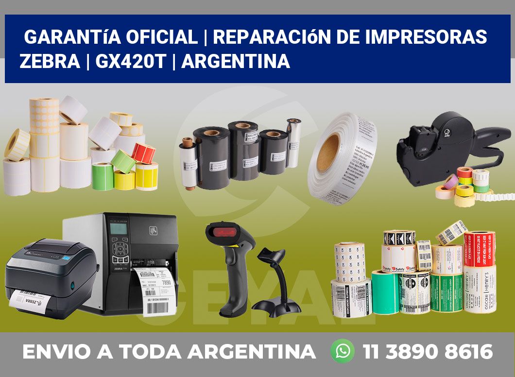 Garantía oficial | Reparación de impresoras ZEBRA | GX420t | Argentina