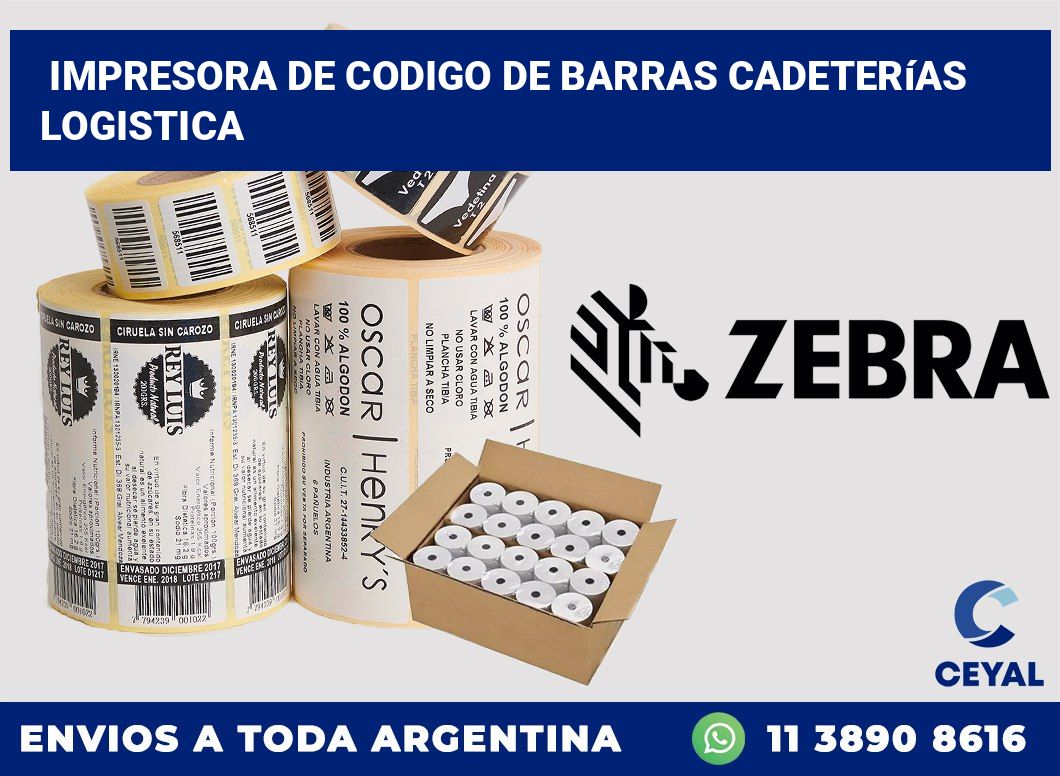 Impresora de codigo de barras Cadeterías logistica
