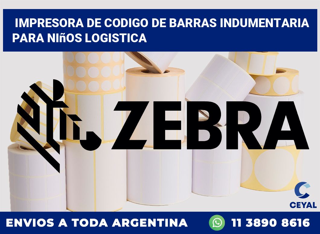 Impresora de codigo de barras Indumentaria para niños logistica
