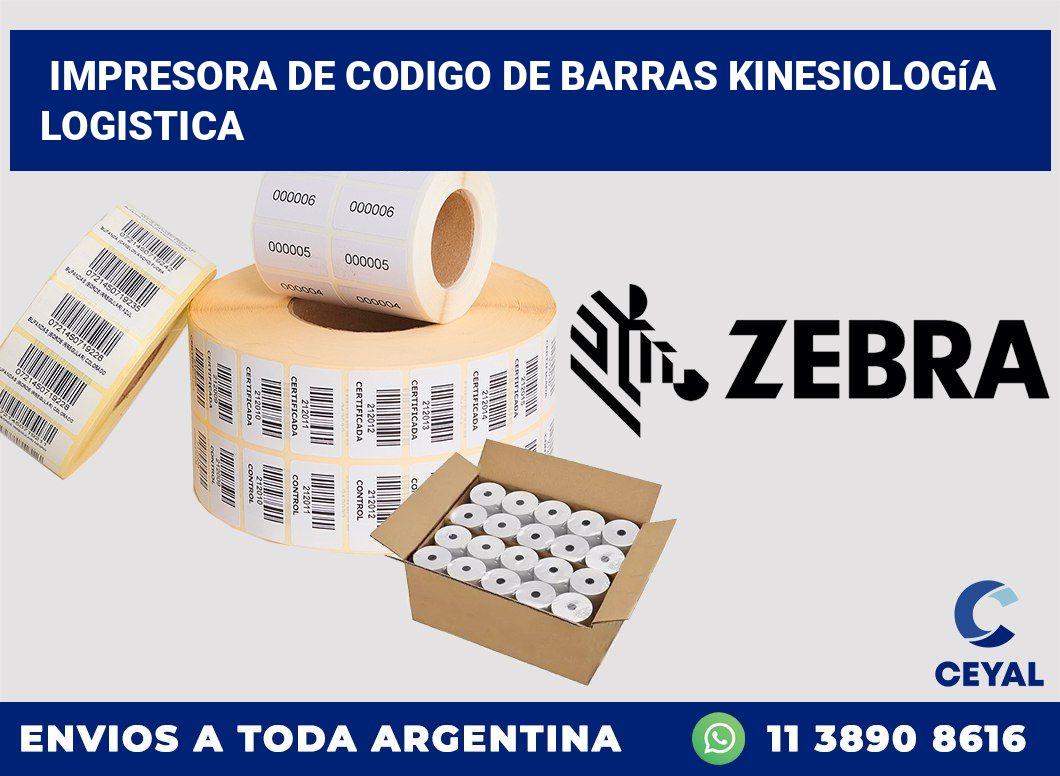Impresora de codigo de barras Kinesiología logistica