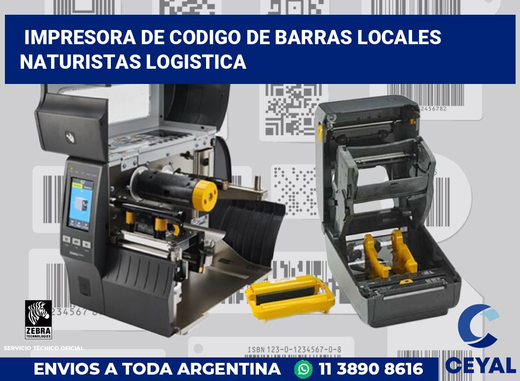 Impresora de codigo de barras Locales Naturistas logistica