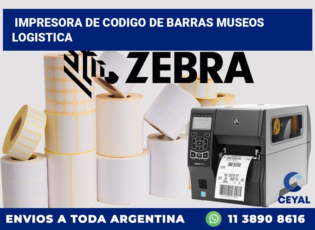 Impresora de codigo de barras Museos logistica