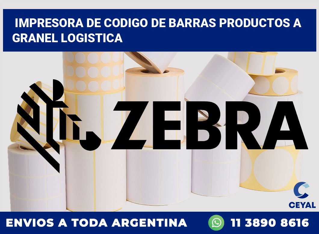Impresora de codigo de barras Productos a granel logistica