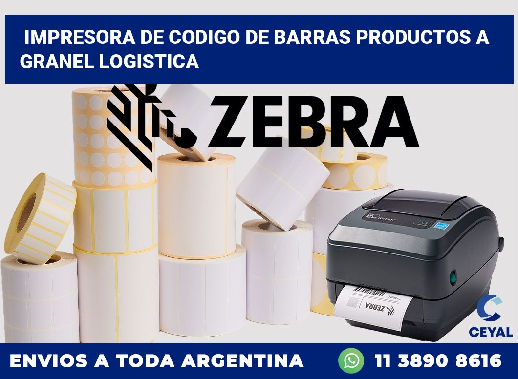 Impresora de codigo de barras Productos a granel logistica