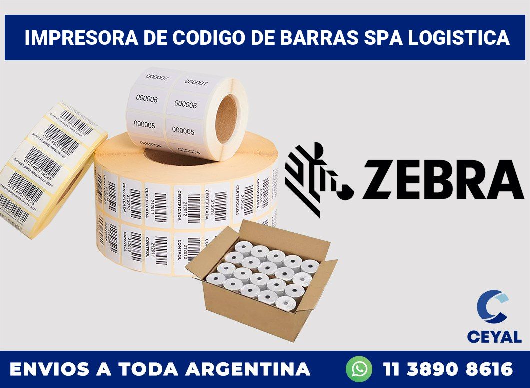 Impresora de codigo de barras SPA logistica