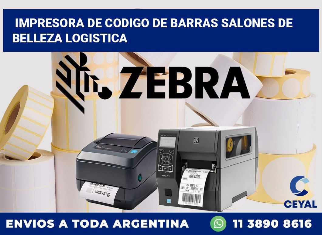 Impresora de codigo de barras Salones de belleza logistica