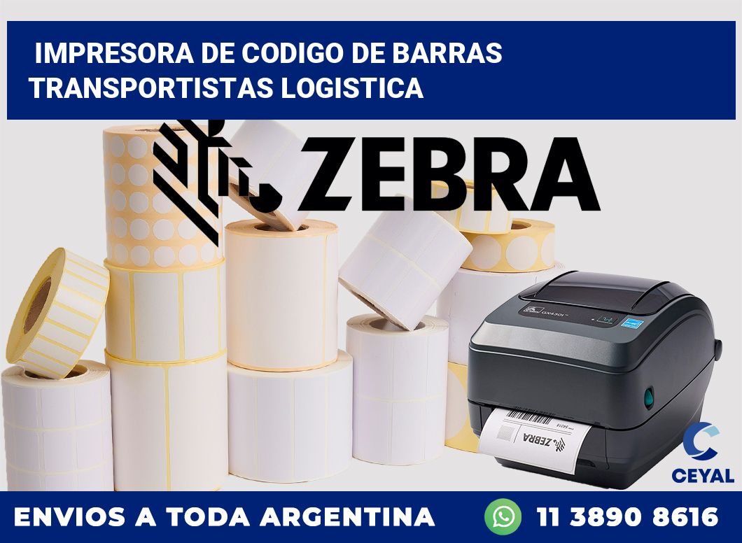 Impresora de codigo de barras Transportistas logistica