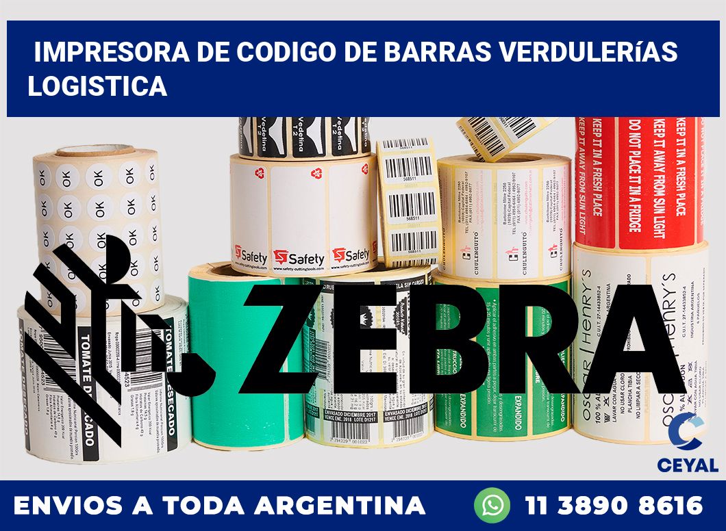 Impresora de codigo de barras Verdulerías logistica