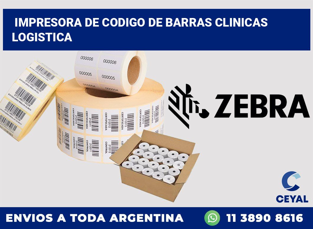 Impresora de codigo de barras clinicas logistica