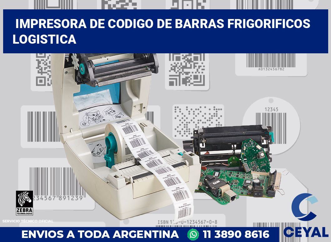 Impresora de codigo de barras frigorificos logistica