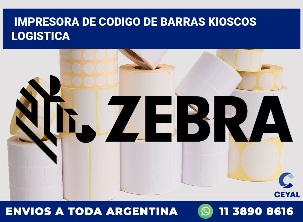 Impresora de codigo de barras kioscos logistica