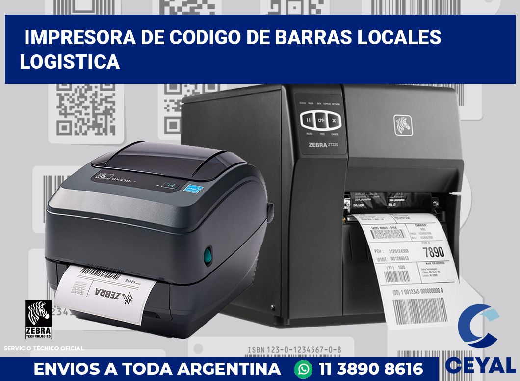 Impresora de codigo de barras locales logistica