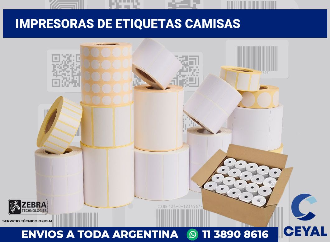 Impresoras de etiquetas camisas
