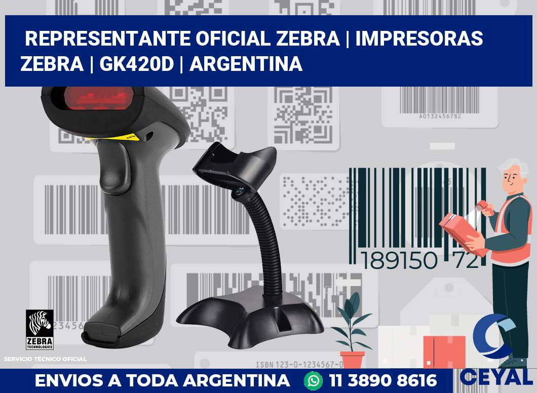 Representante oficial Zebra | Impresoras Zebra | GK420d | Argentina