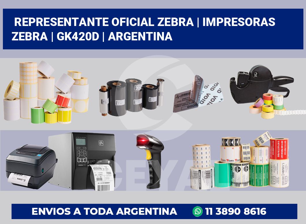 Representante oficial Zebra | Impresoras Zebra | GK420d | Argentina