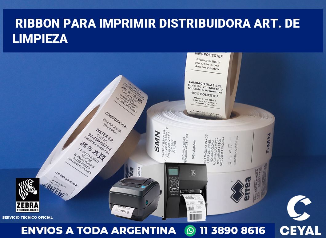 Ribbon para imprimir Distribuidora art. De limpieza