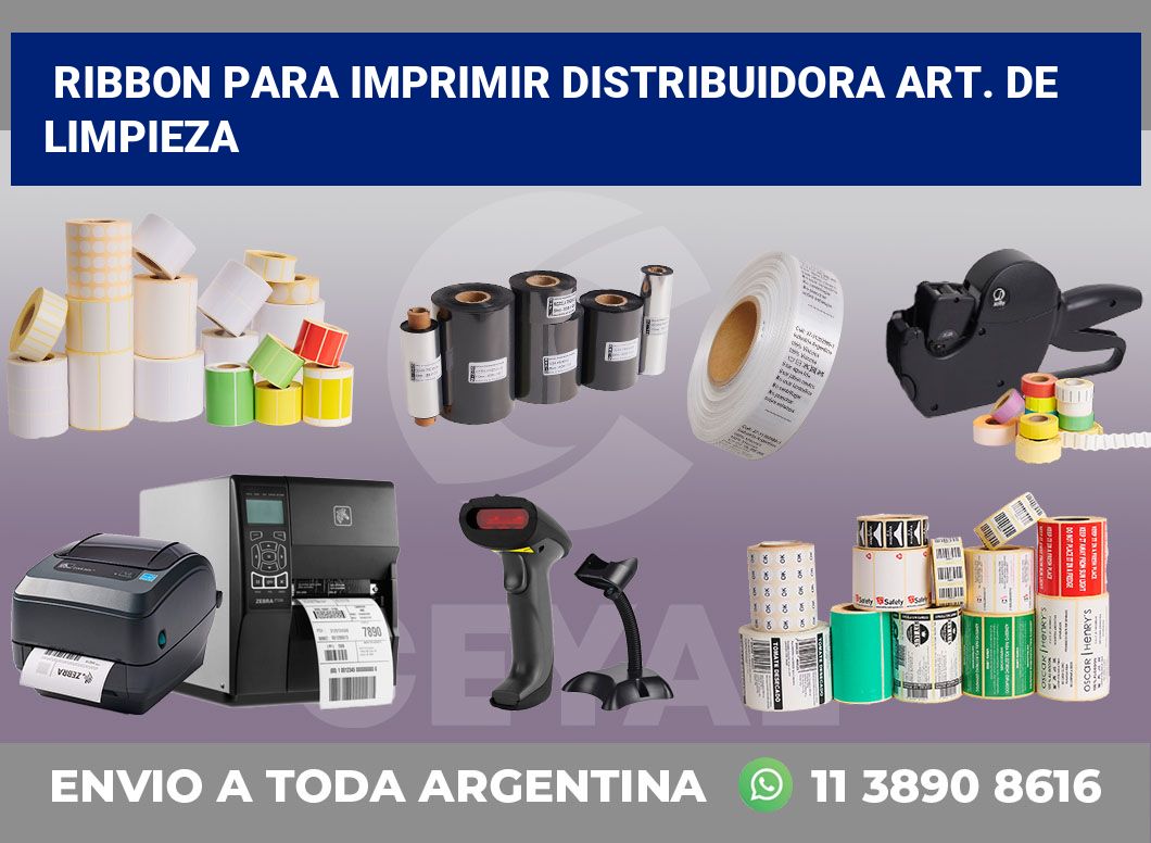 Ribbon para imprimir Distribuidora art. De limpieza