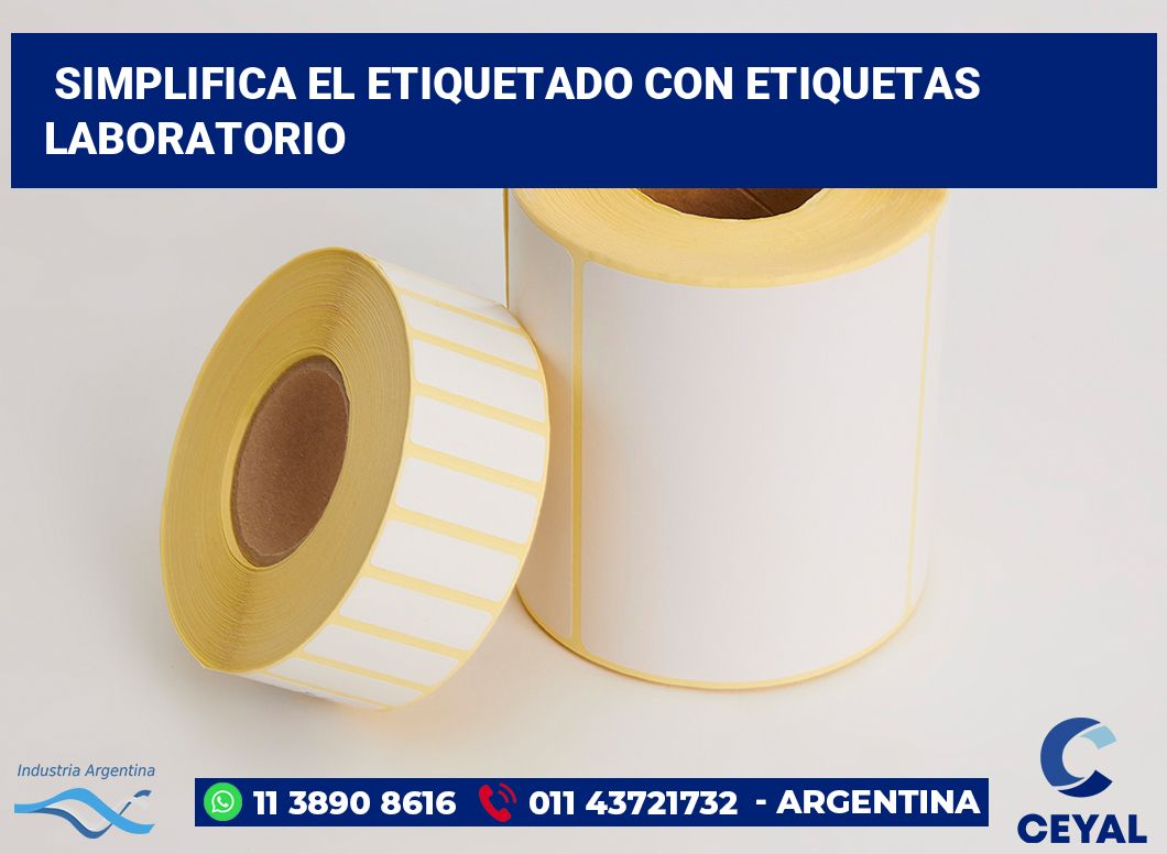 Simplifica el Etiquetado con Etiquetas laboratorio