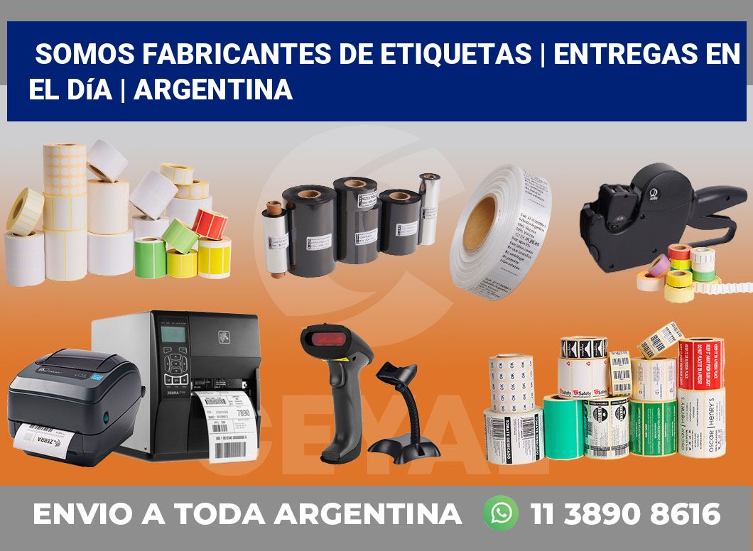 Somos fabricantes de etiquetas | Entregas en el día | Argentina