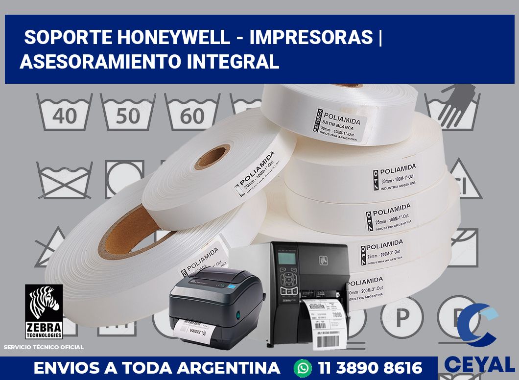 Soporte Honeywell - impresoras | Asesoramiento integral