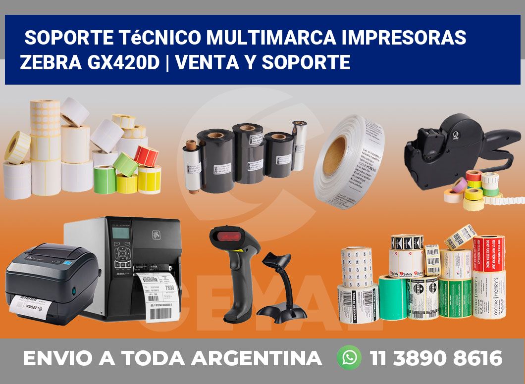 Soporte técnico multimarca impresoras Zebra GX420d | Venta y soporte
