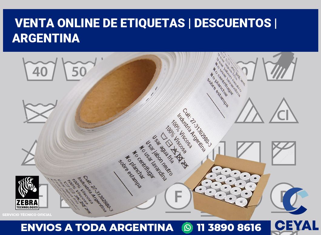 Venta online de etiquetas | Descuentos | Argentina