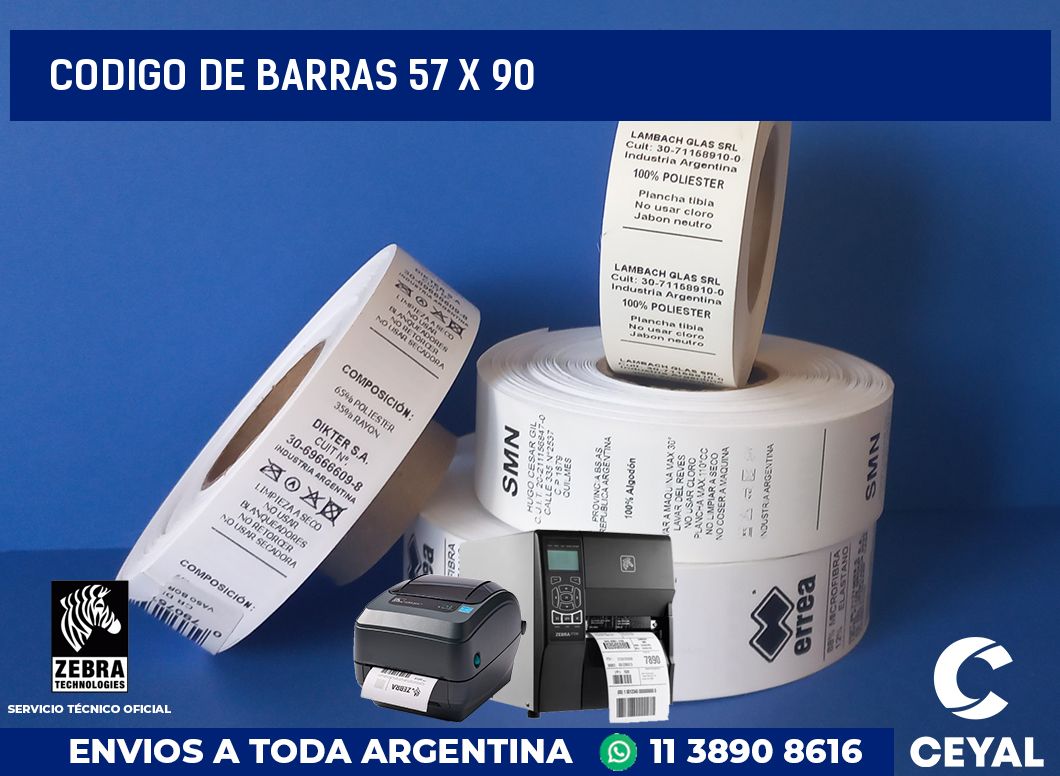 codigo de barras 57 x 90