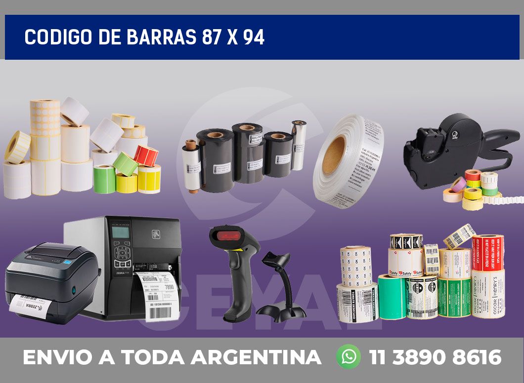 codigo de barras 87 x 94