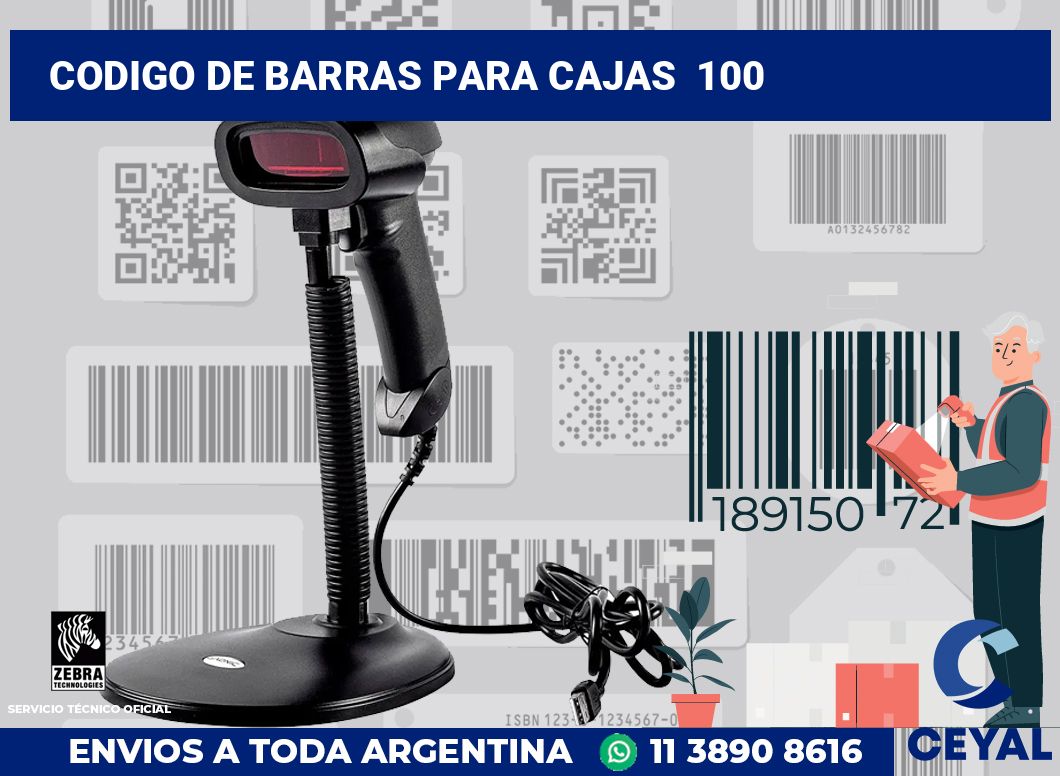 codigo de barras para cajas  100