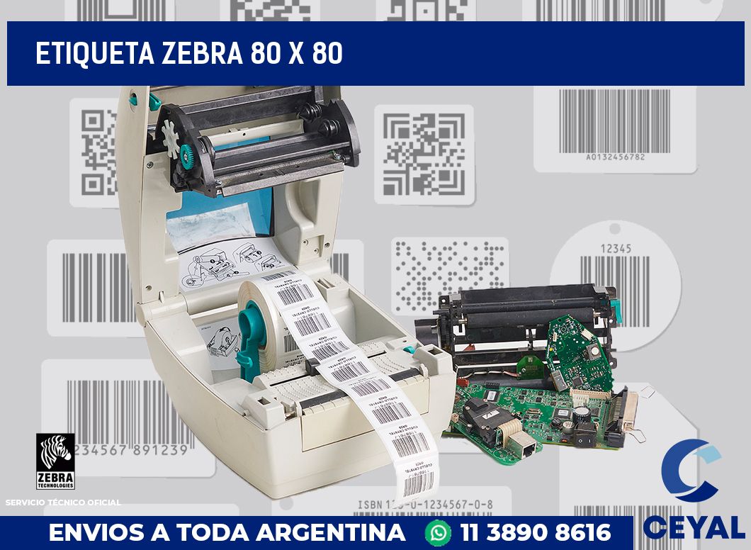 etiqueta zebra 80 x 80