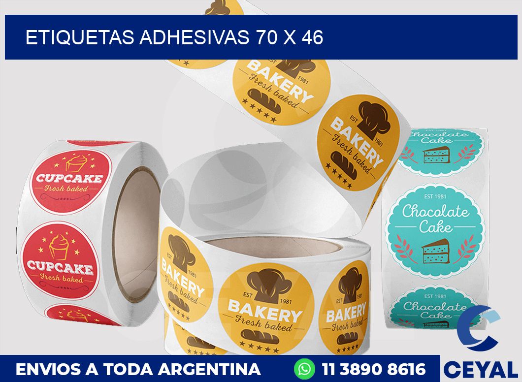 etiquetas adhesivas 70 x 46