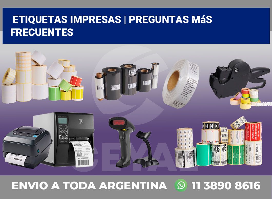 etiquetas impresas | Preguntas más frecuentes