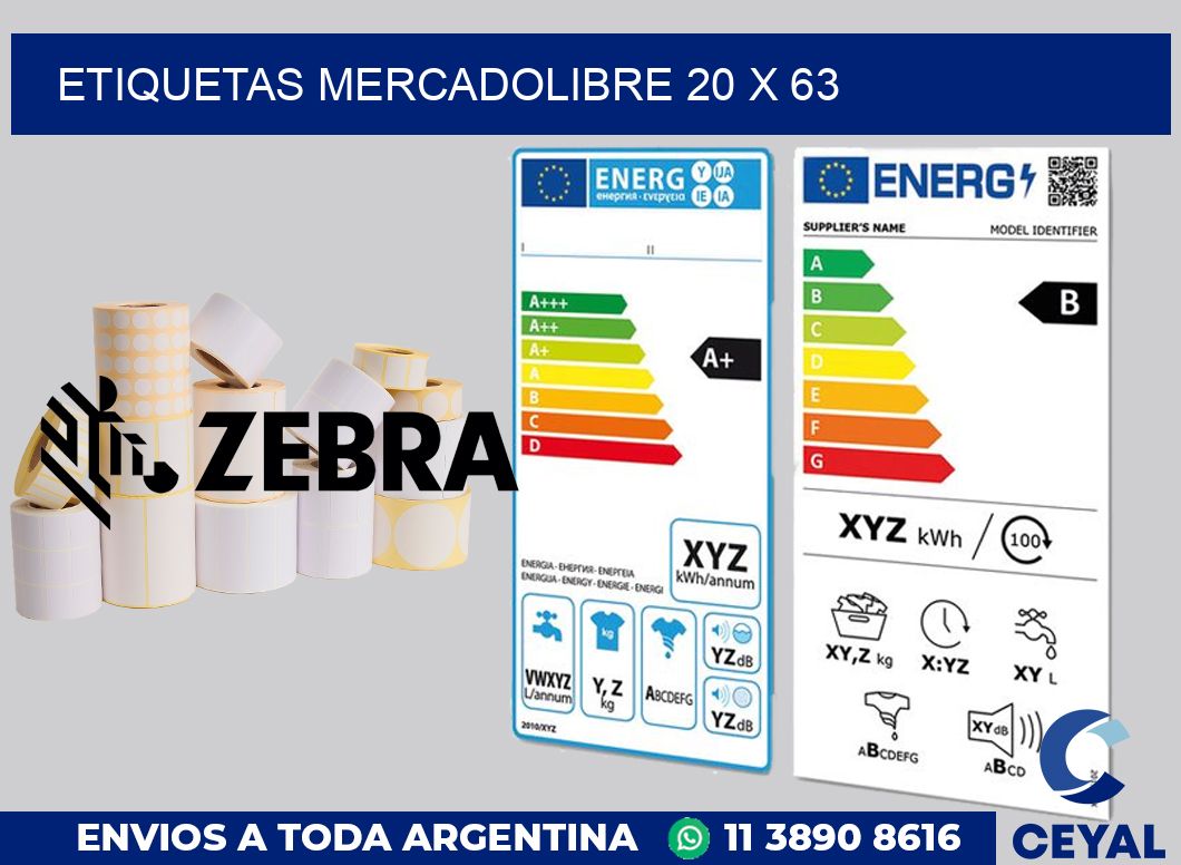 etiquetas mercadolibre 20 x 63