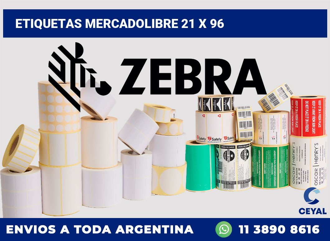 etiquetas mercadolibre 21 x 96