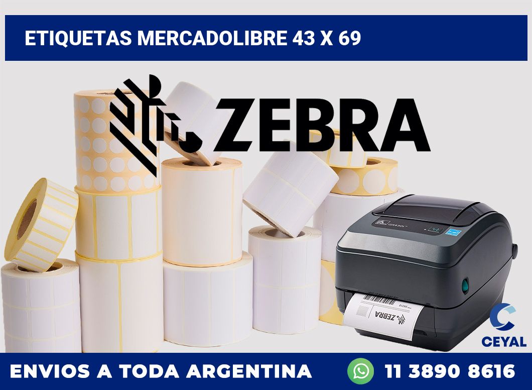 etiquetas mercadolibre 43 x 69