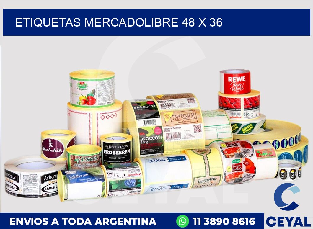 etiquetas mercadolibre 48 x 36