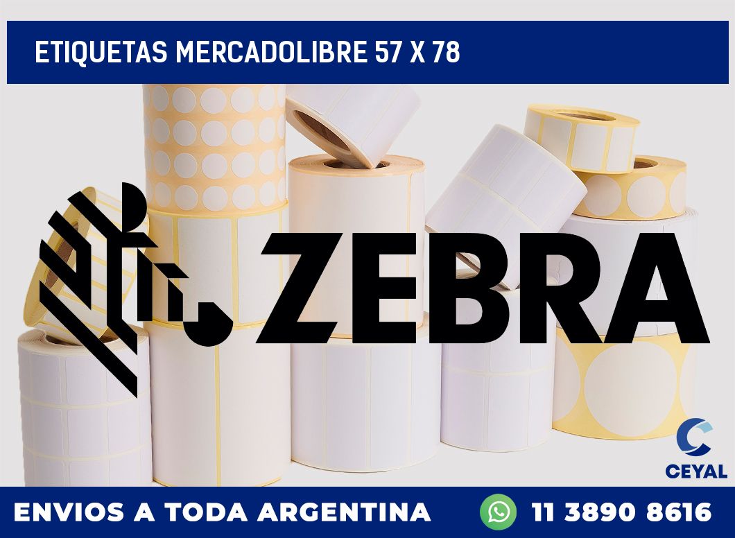 etiquetas mercadolibre 57 x 78