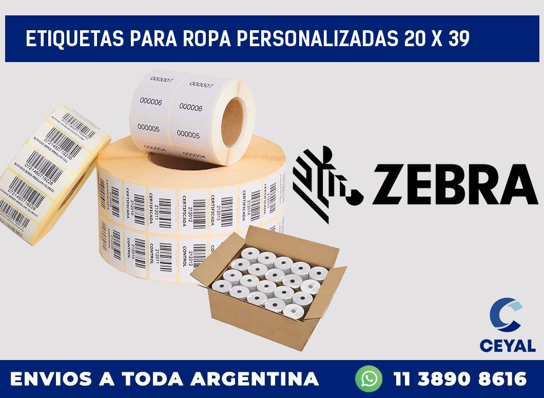 etiquetas para ropa personalizadas 20 x 39