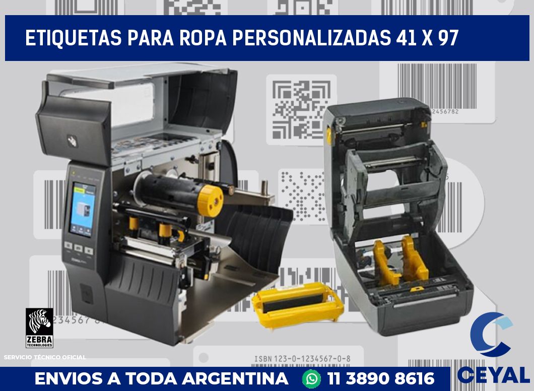 etiquetas para ropa personalizadas 41 x 97