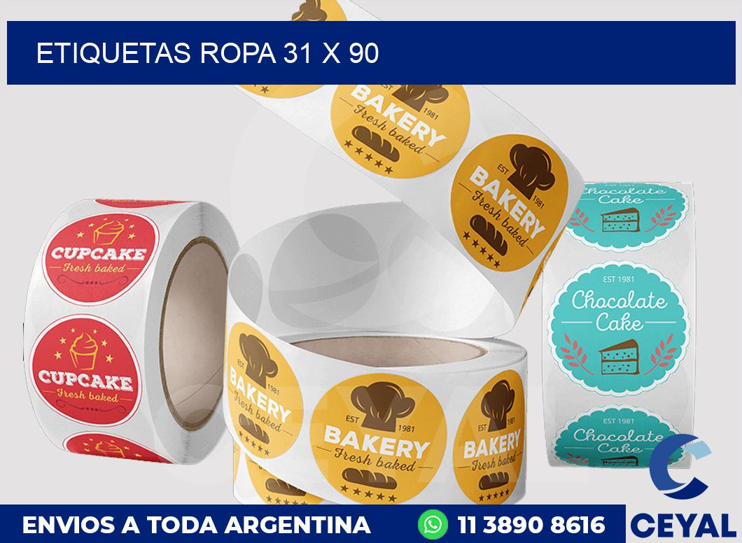 etiquetas ropa 31 x 90